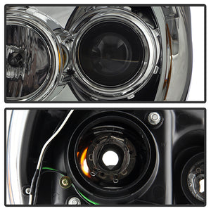 316.94 Spyder Projector Headlights Toyota Tacoma (2012-2015) with Light Bar DRL - Black / Chrome / Smoke - Redline360