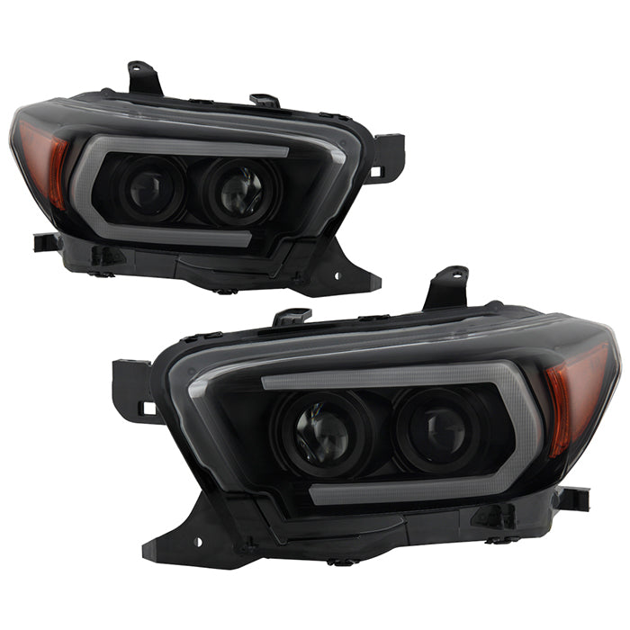 Spyder Projector Headlights Toyota Tacoma (2016-2018) with Sequential ...