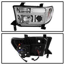 Load image into Gallery viewer, 341.88 Spyder Projector Headlights Toyota Tundra (2007-2013) Sequoia (2008-2013) with - CCFL Halo / LED Halo / Light Bar DRL - Redline360 Alternate Image