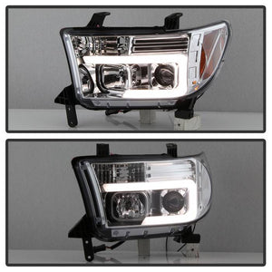 341.88 Spyder Projector Headlights Toyota Tundra (2007-2013) Sequoia (2008-2013) with - CCFL Halo / LED Halo / Light Bar DRL - Redline360