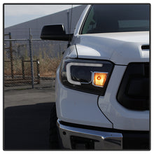 Load image into Gallery viewer, Spyder Projector Headlights Toyota Tundra (2014-2018) with Light Bar DRL - Black / Black Smoke / Chrome Alternate Image