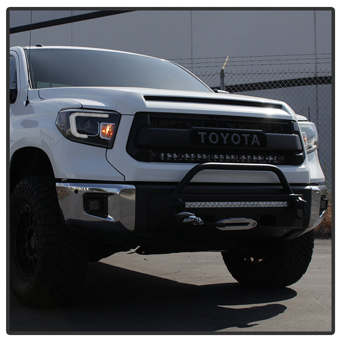 Spyder Projector Headlights Toyota Tundra (2014-2018) with Light Bar D ...