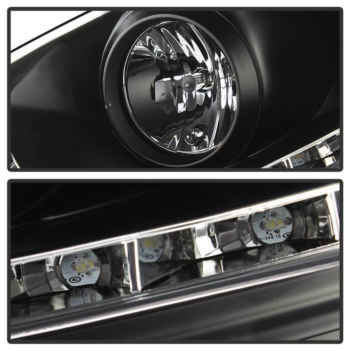 2006-2008 Volkswagen Golf Rabbit/ 2006-2010 Jetta Dual Halo Projector Headlights (Matte Black Housing/Smoked Lens) - Spec-D Tuning 2006-2008 Volkswagen Golf Rabbit/ 2006-2010 Jetta Dual Halo Projector Headlights (Matte Black Housing/Smoked Lens) - Spec-D Tuning