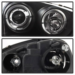 351.74 Spyder Projector Headlights VW GTI/Jetta/Rabbit (2006-2009) with DRL - Halogen / HID / Halogen LED Halo - Redline360