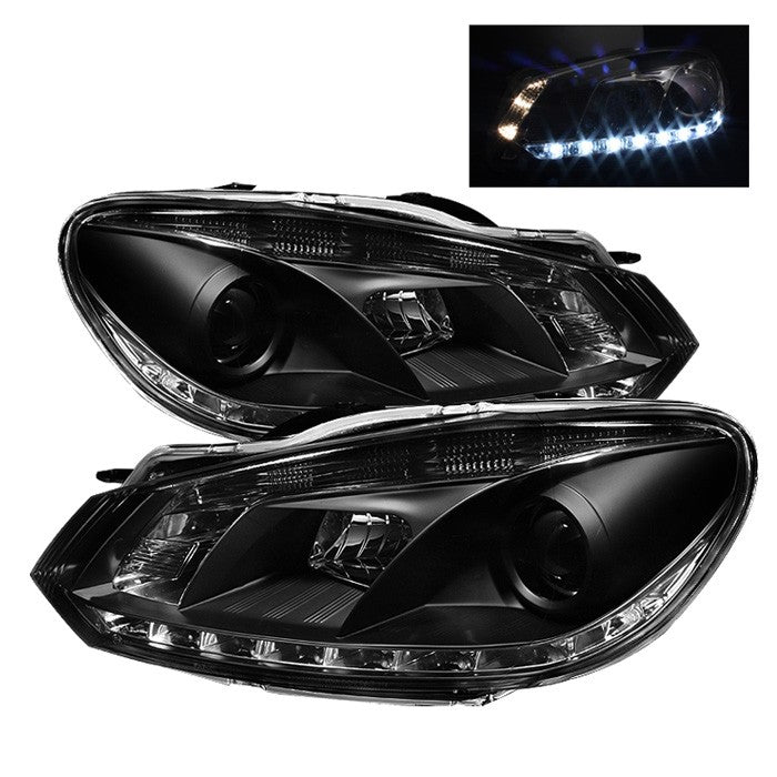 392.62 Spyder Projector Headlights VW Golf/GTI MK6 (2010-2013) LED DRL - Redline360