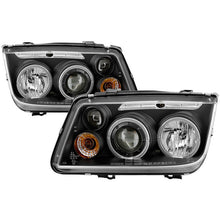 Load image into Gallery viewer, 296.06 Spyder Projector Headlights VW Jetta (1999-2005) with CCFL Halo / DRL / LED Halo - Redline360 Alternate Image