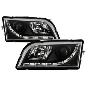 341.88 Spyder Projector Headlights Volvo 850 (1993-1997) S40 (1997-2003) with LED Halo / DRL - Redline360