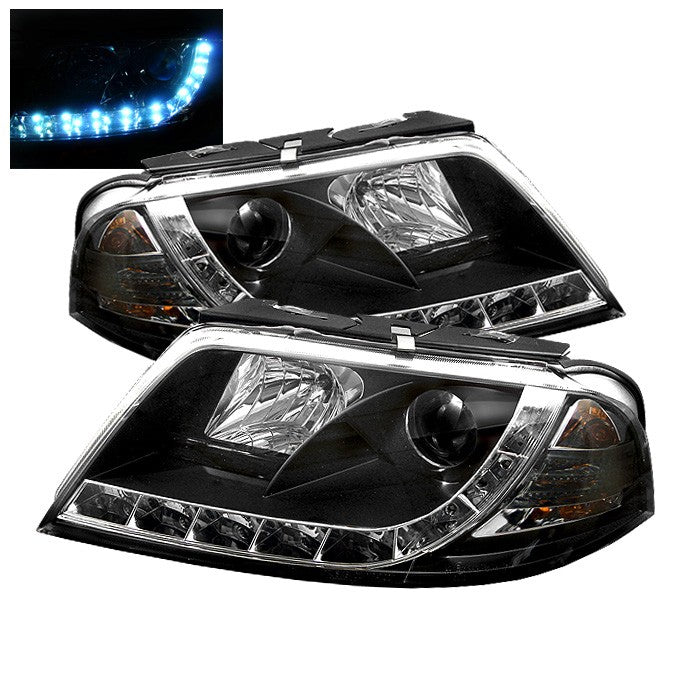 395.24 Spyder Projector Headlights with DRL for VW Passat (2001-2005) / Passat (2006-2008) / Tiguan (2009-2011) - Redline360