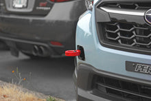 Load image into Gallery viewer, Perrin Front Tow Hooks Subaru WRX / WRX STi (2015-2022) Red/Black/Neon Yellow - Black Alternate Image