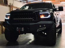 Load image into Gallery viewer, AlphaRex Quad 3D LED Projector Headlights Toyota Sequoia [NOVA Series - DRL Light Tube] (08-13) Alpha-Black / Black / Chrome - Alpha-Black Alternate Image