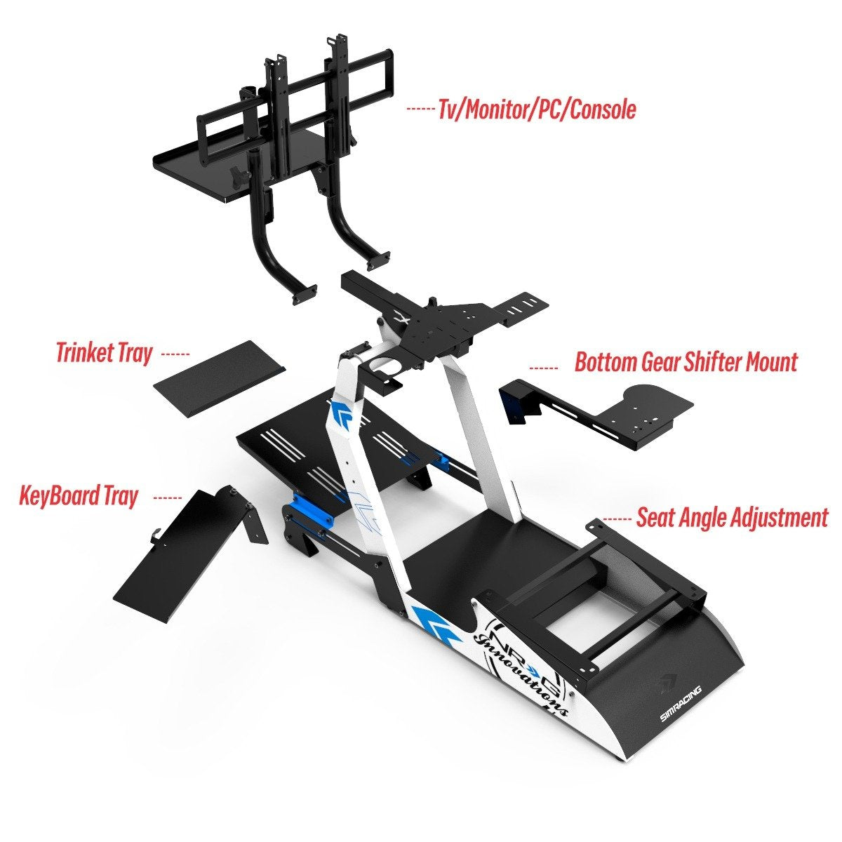 NRG Racing Sim Cockpit for Logitech / Thrustmaster / Fanatec