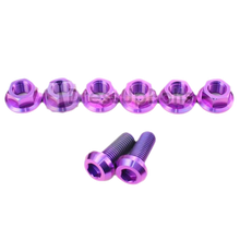 Load image into Gallery viewer, Dress Up Bolts Mitsubishi Lancer EVO IX (2006-2007) Titanium Strut Tower Kit - Purple Alternate Image