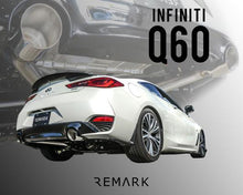 Load image into Gallery viewer, 337.25 Remark Muffler Delete Infiniti Q60 (2017-2021) Axle Back Exhaust Polished / Blue Tips - Redline360 Alternate Image