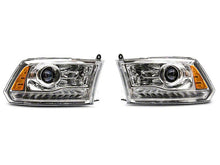 Load image into Gallery viewer, Raxiom Projector Headlights Dodge Ram 1500 Factory Halogen (09-18) [OE-Style] w/ LED Halo &amp; Switchback Turn Signals Alternate Image