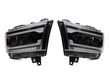 Load image into Gallery viewer, Raxiom Projector Headlights Dodge Ram 1500 w/ Factory Halogen (19-23) [LED DRL] Black Housing/ Clear Lens Alternate Image