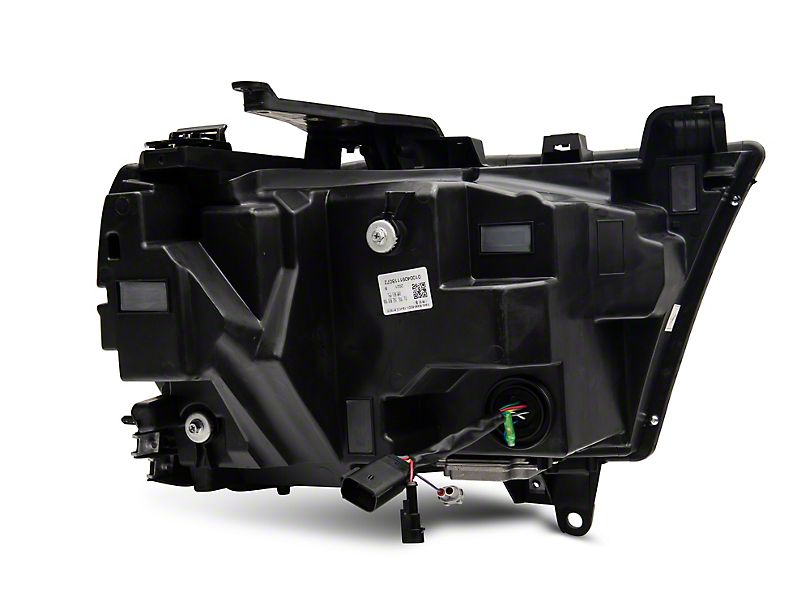 KARPAL Halogen Headlight Passenger Side For Dodge Ram 1500 2019-2023 (Black Housing)
