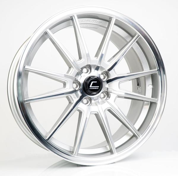 346.50 Cosmis Racing R1 Pro Wheels (19x8.5) [Silver Machined Face +43mm Offset] 5x112 - Redline360