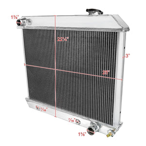 159.95 Spec-D Aluminum Radiator Oldsmobile F85 / 88 / Dynamic / Cutlass (1961-1966) Triple 3 Row Core w/ Trans Cooler - Redline360