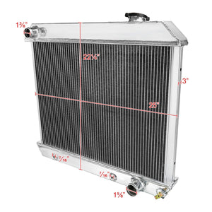 159.95 Spec-D Aluminum Radiator Chevy / GMC CK Truck (1963-1966) Triple 3 Row Core w/ Trans Cooler - Redline360