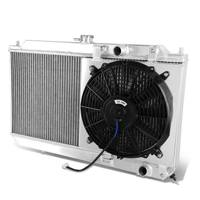 DNA Radiator Acura Integra M/T (90-93) [w/ 12V Fan Shroud] 2 Row Aluminum Performance Replacement