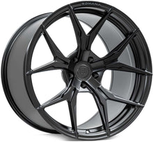 Load image into Gallery viewer, Rohana RFX5 Cross Forged Wheels (20x12 5x130 45ET CB 71.5) Brushed Titanium / Matte Black / Gloss Gold - Matte Black Alternate Image