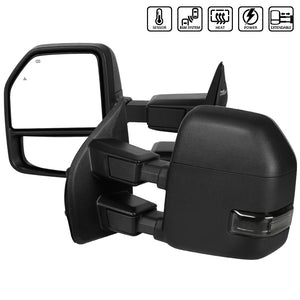 279.95 Spec-D Towing Mirrors Ford F250 (2017-2018-2019) Powered / Heated / LED Turn Signal - Redline360