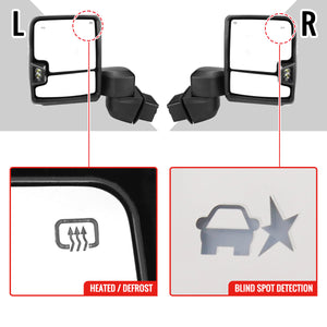 Spec-D Towing Mirrors GMC Sierra 2500HD & 3500HD (2020-2024) Power Heated & Expandable