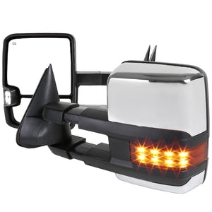 179.95 Spec-D Towing Mirrors Chevy Silverado 1500/2500 (99-02) HD (01-02) LED / Powered / Heated - Redline360