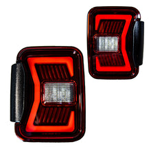 Load image into Gallery viewer, Winjet Renegade LED Tail Lights Jeep Gladiator JT (18-24) w/ LED Lightbars &amp; Sequential Turn Signals Alternate Image