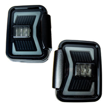 Load image into Gallery viewer, Winjet Renegade LED Tail Lights Jeep Gladiator JT (18-24) w/ LED Lightbars &amp; Sequential Turn Signals Alternate Image