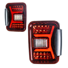 Load image into Gallery viewer, Winjet Renegade LED Tail Lights Jeep Gladiator JT (18-24) w/ LED Lightbars &amp; Sequential Turn Signals Alternate Image