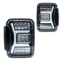 Load image into Gallery viewer, Winjet Renegade LED Tail Lights Jeep Gladiator JT (18-24) w/ LED Lightbars &amp; Sequential Turn Signals Alternate Image