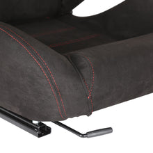 Load image into Gallery viewer, 406.00 Spec-D Racing Seats (Black Suede, Cloth or PVC Leather / Red Stitching) Recaro Style - Pair - Redline360 Alternate Image