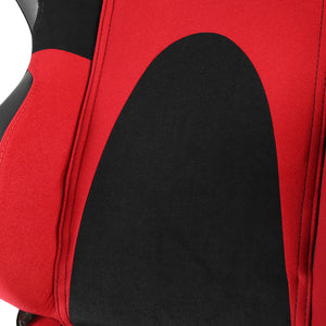 195.00 Spec-D Racing Seats [Type 6 Style - Black/Red Suede/PVC) Pair - Redline360