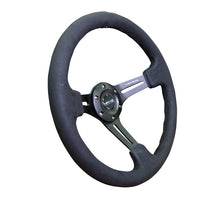 Load image into Gallery viewer, 160.00 NRG Steering Wheels (Alcantara - Black Stitch - 350mm) RST-018SA - Redline360 Alternate Image