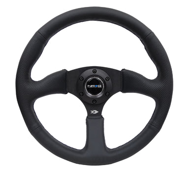 149.00 NRG Steering Wheels (350mm Leather/Suede - Matte Black Spokes) RST-023MB - Redline360