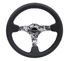 Load image into Gallery viewer, 147.95 NRG Steering Wheels (Leather - Black Baseball Stitch - 350mm - 3&quot; Deep Dish) Camo - Redline360 Alternate Image