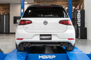 989.99 MBRP Catback Exhaust VW Golf R MK7/MK7.5 (15-19) [Race Version] 3" Quad Split Rear Exit - Redline360