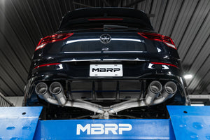 MBRP Exhaust VW Golf R MK8 2.0L (22-24) 3" Catback - Quad Split Rear/ Valve Delete/ T304 Stainless Steel