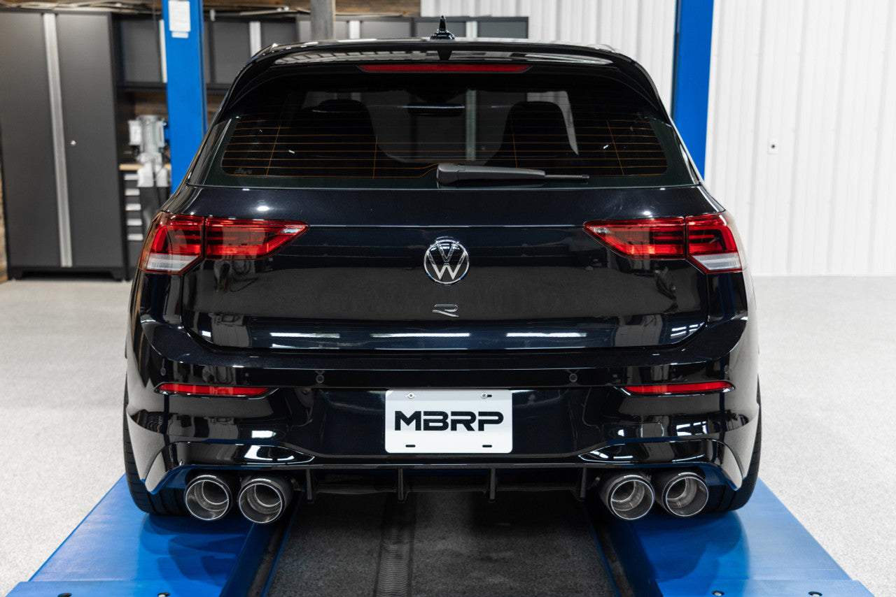 Golf R Mk8 Rear MBRP Exhaust VW Golf R MK8 2.0L (22-24) 3