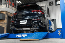 Load image into Gallery viewer, MBRP Exhaust VW Golf R MK8 2.0L (22-24) 3" Catback - 2.5" Quad Rear Exit w/ Carbon Fiber Tips/ Active Exhaust/ T304 Stainless Steel Alternate Image