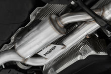 Load image into Gallery viewer, MBRP Exhaust VW Golf R MK8 2.0L (22-24) 3" Catback - 2.5" Quad Rear Exit w/ Carbon Fiber Tips/ Active Exhaust/ T304 Stainless Steel Alternate Image