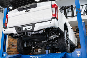 704.99 MBRP Resonator-Back Exhaust Ford F250/F350 6.2L Boss / 7.3L Godzilla V8 (17-22) [Touring Version] Single Side Exit - Redline360