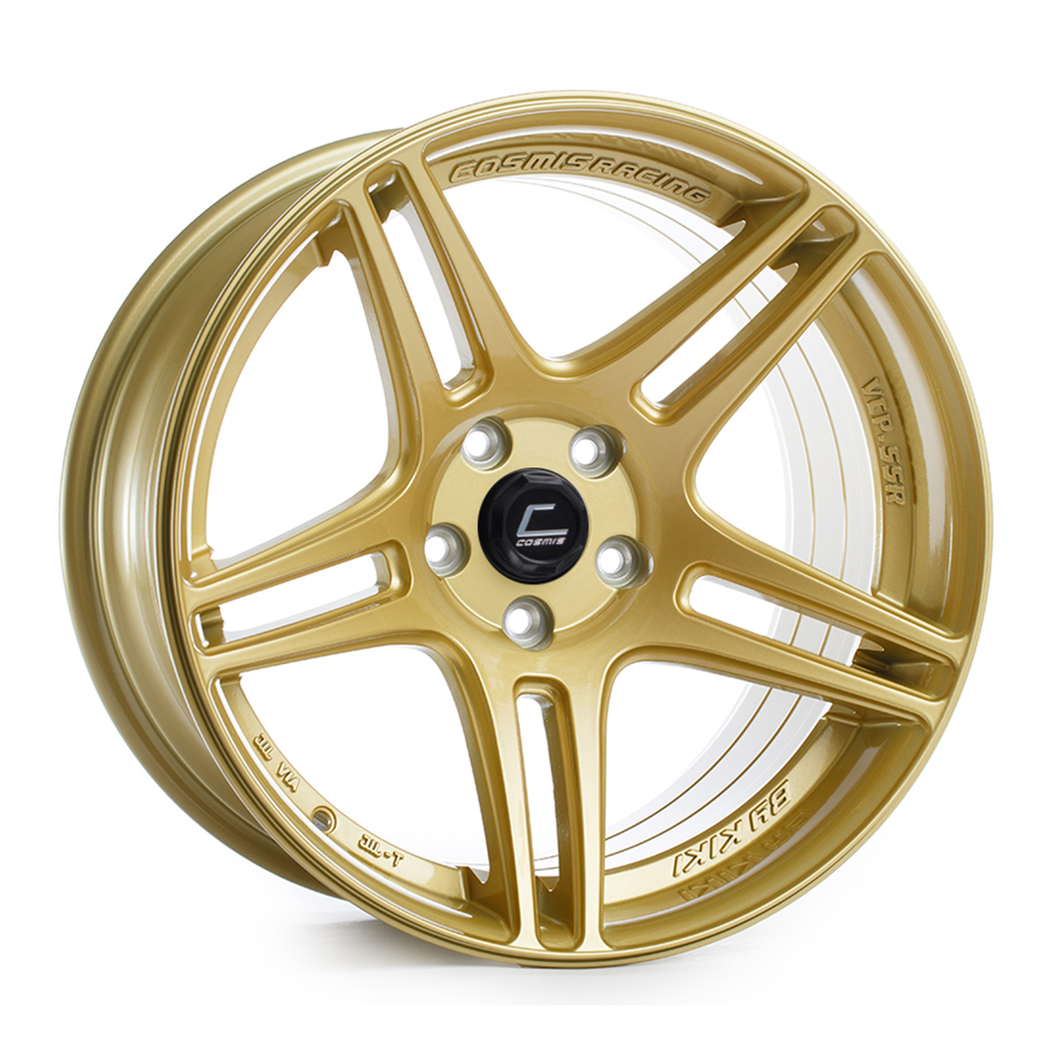 301.50 Cosmis Racing S5R Wheels (18x10.5) [Gold +20mm Offset] 5x114.3 - Redline360