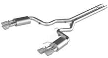 Load image into Gallery viewer, MBRP Exhaust Ford Mustang GT 5.0 (18-23) 3" Catback w/ Quad Dual Wall Tips - Race or Street Version - Street / Aluminized Alternate Image