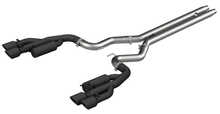 Load image into Gallery viewer, MBRP Exhaust Ford Mustang GT 5.0 (18-23) 3" Catback w/ Quad Dual Wall Tips - Race or Street Version - Race / Black-Coated Alternate Image