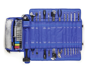 449.95 Sparco Trackside Tool Roll (68 Piece Bag w/ Breaker Bar / Extensions / Hammer / Hex Wrenches / Pliers / Ratchets / Screw Drivers / Side Cutters / Sockets / Tape Measure) - Redline360