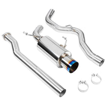 Load image into Gallery viewer, DC Sports Exhaust Subaru WRX/ WRX STi (15-21) Single N1 Muffler - Polished Burnt Blue Tip Alternate Image