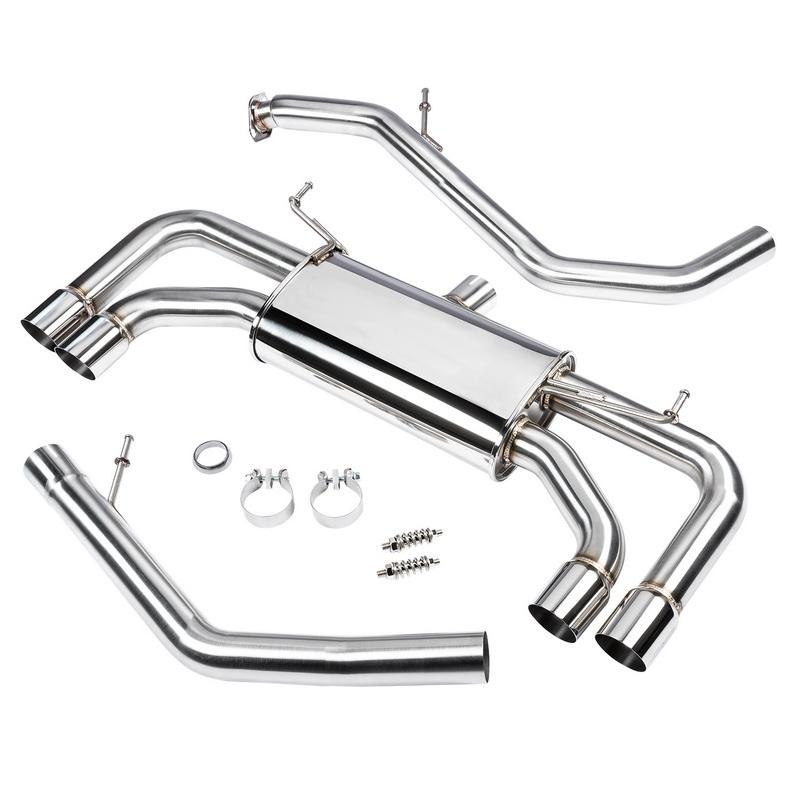 725.99 DC Sports Catback Stainless Exhaust Toyota Corolla Hatchback 2.0 (2019-2020-2021) Black or Polished Tips - Redline360