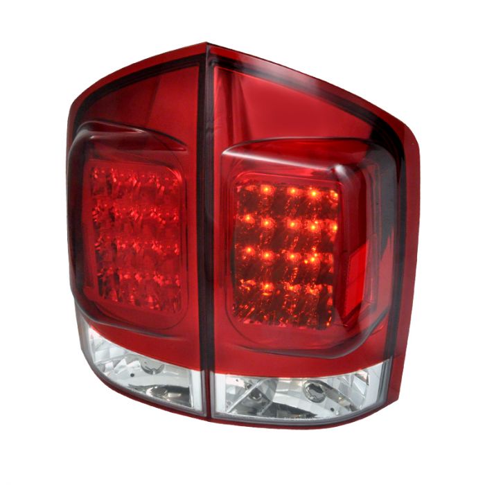 Spec D Tail Lights Nissan Armada 2005 2015 LED Red Black